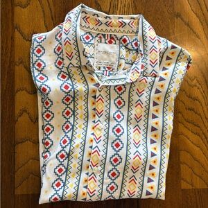 Denim & Flower Multicolor Tribal Print Shirt